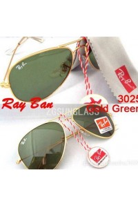 Rayban 3025 Damla Gold Green Ray-ban Günes Gözlügü